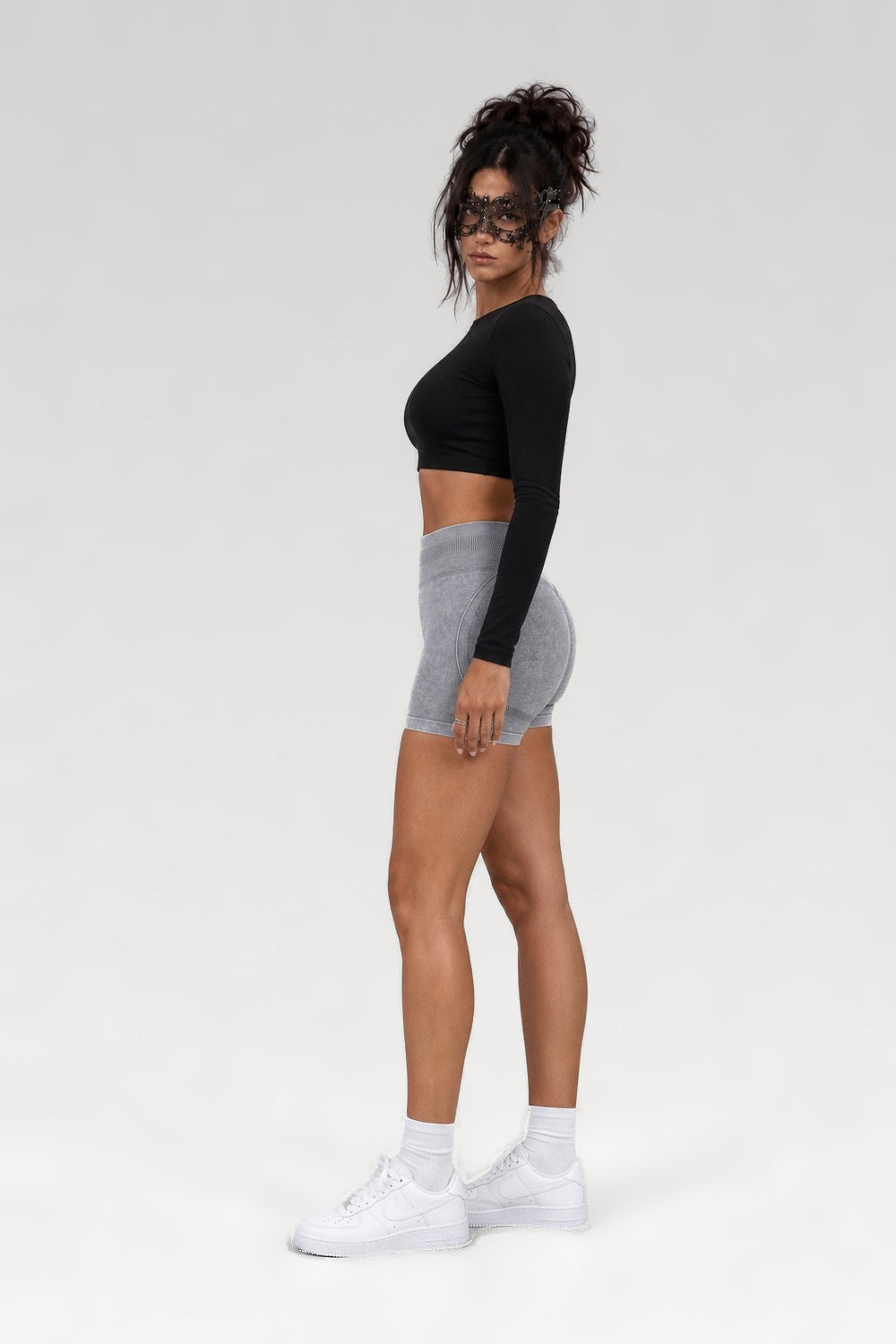 Short de sport taille haute