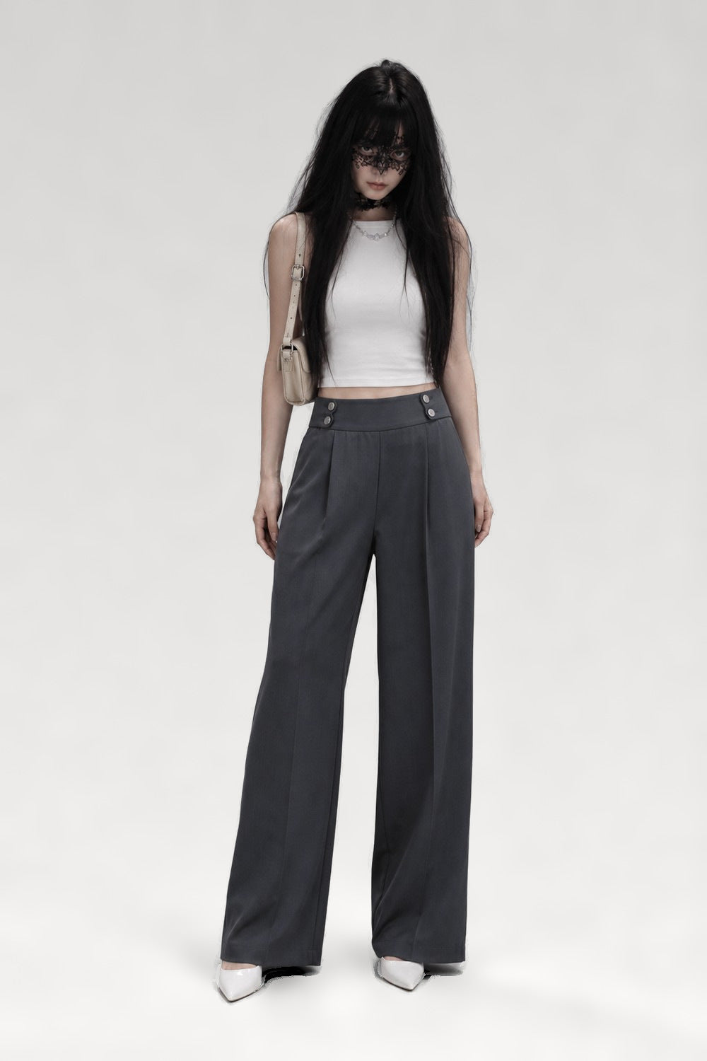 Pantalon fluide à jambes larges