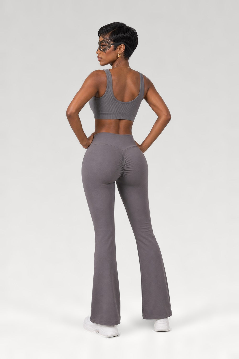 Pantalon de yoga évasé push-up