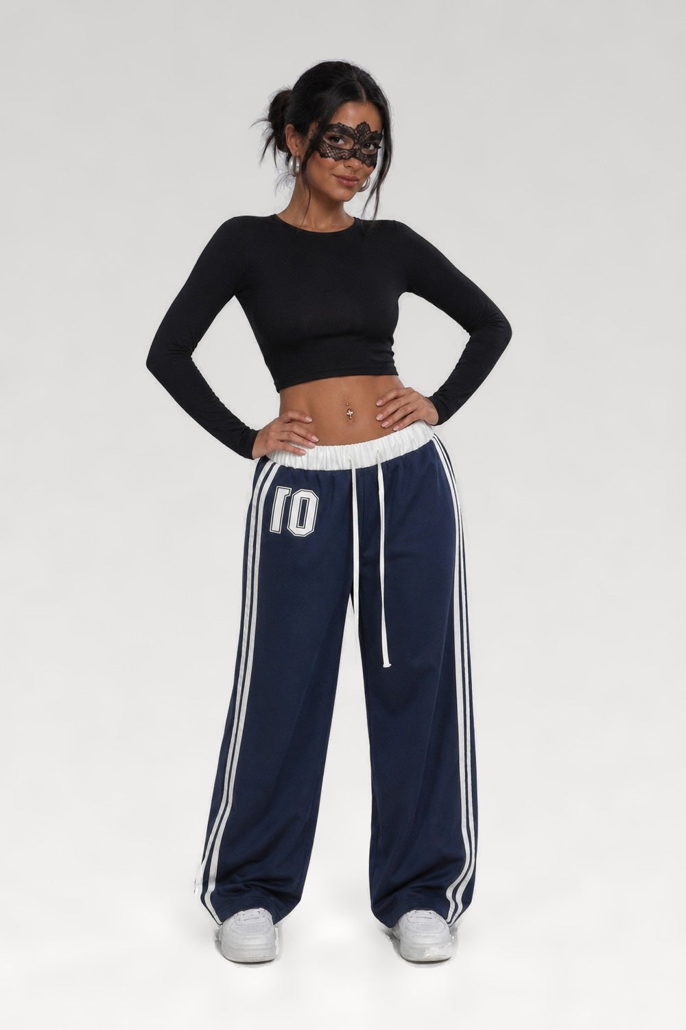 Pantalon de sport imprimé patchwork