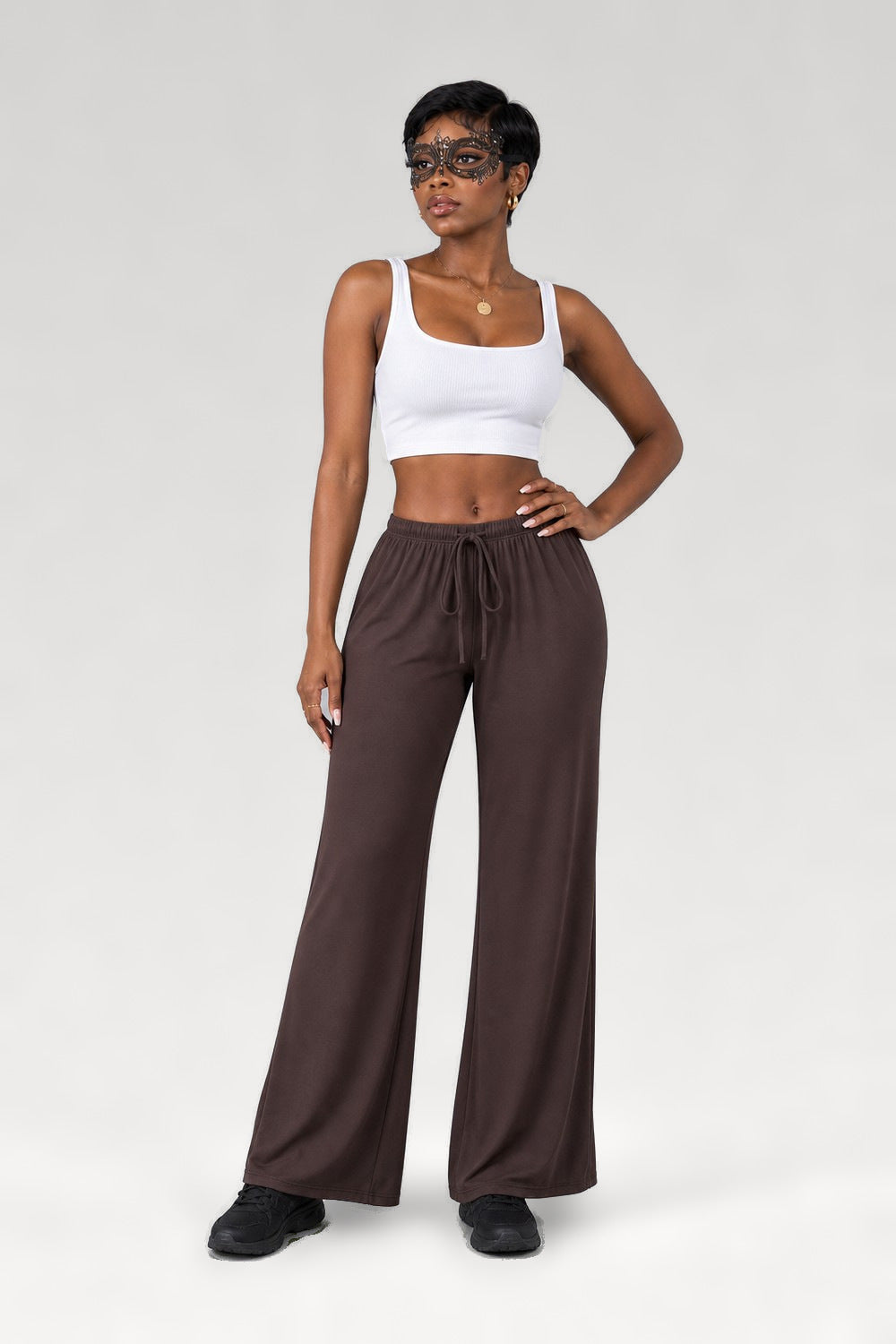 Pantalon de yoga à jambes larges