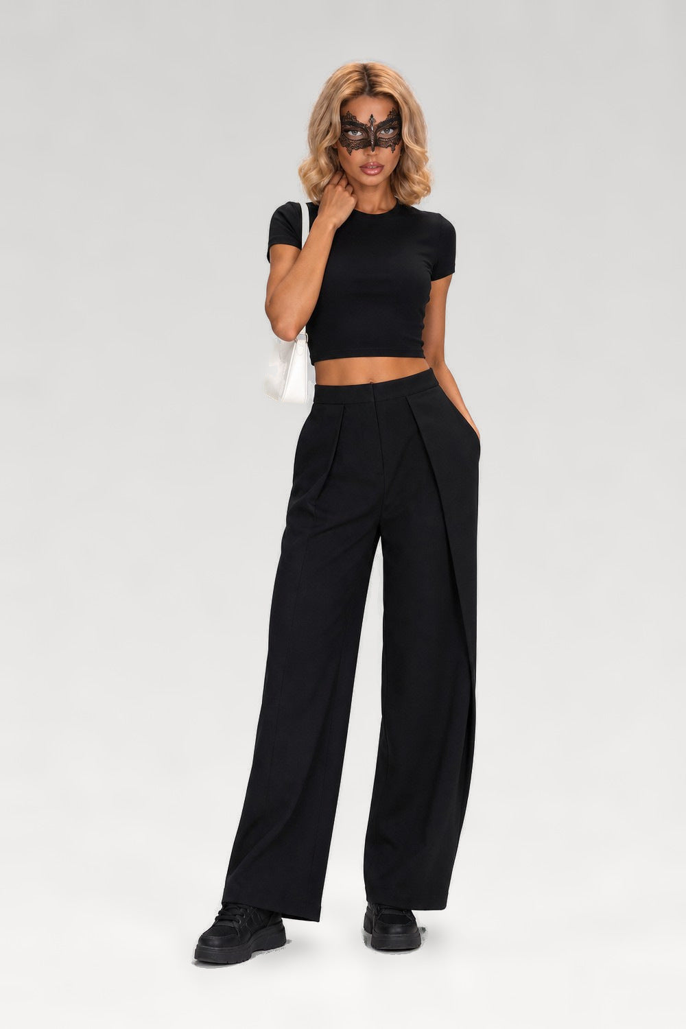 Pantalon baggy plissé large