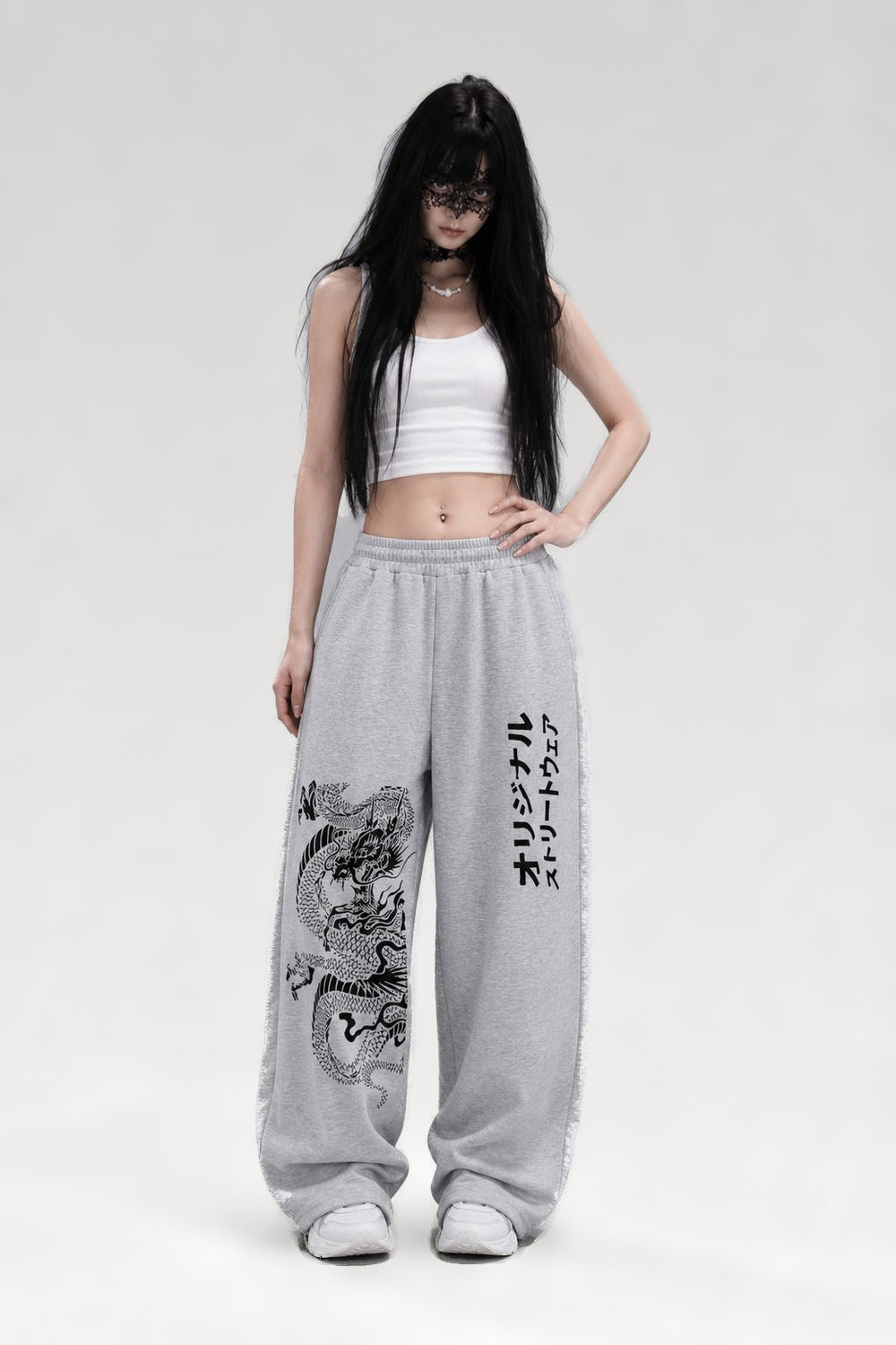 Pantalon de sport imprimé dragon