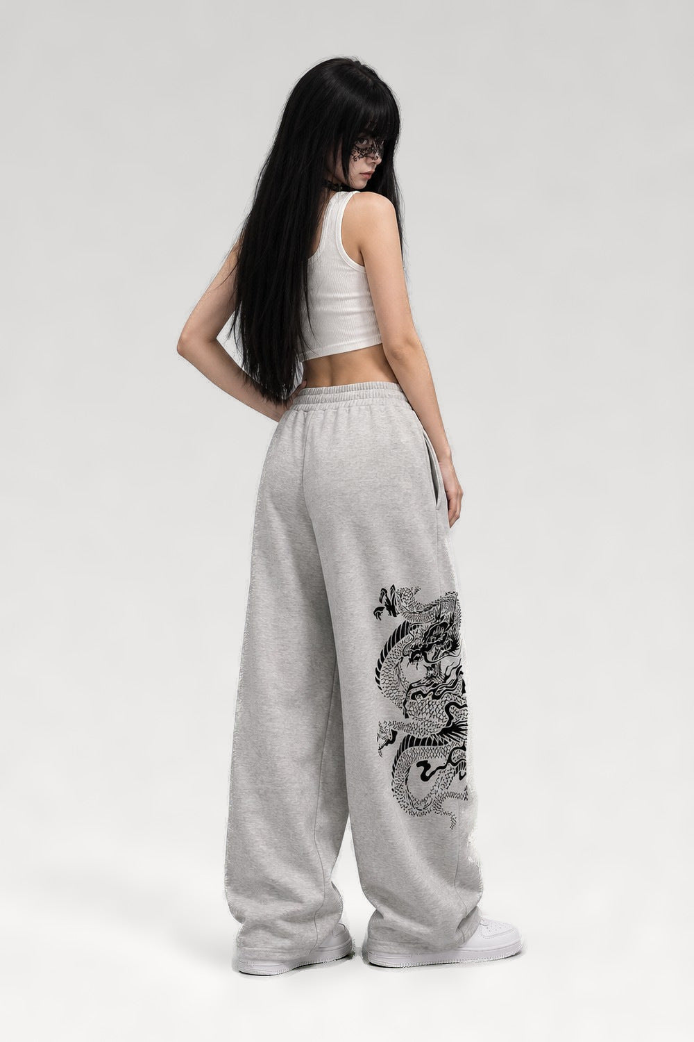 Pantalon de sport imprimé dragon