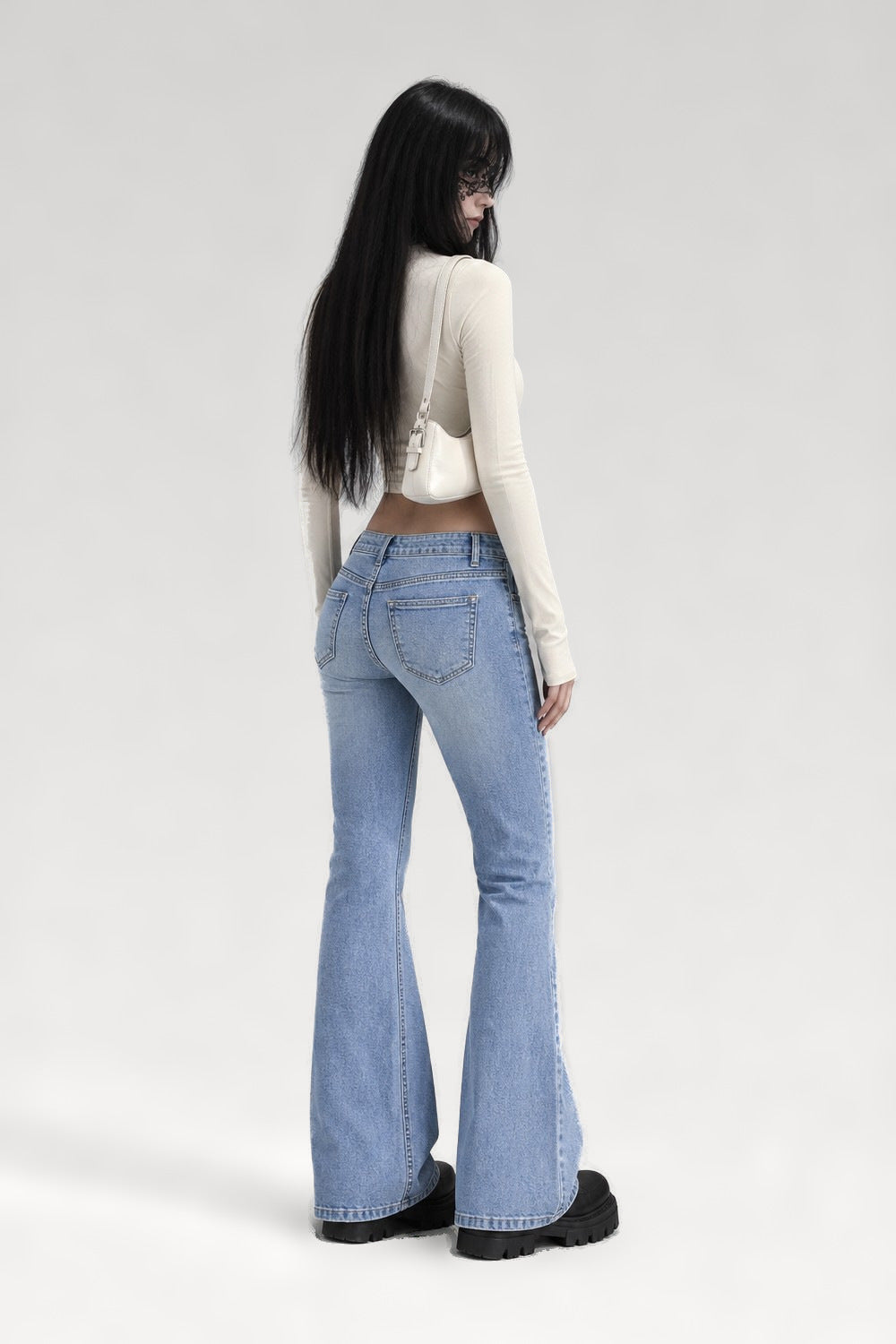 Jean taille basse stretch