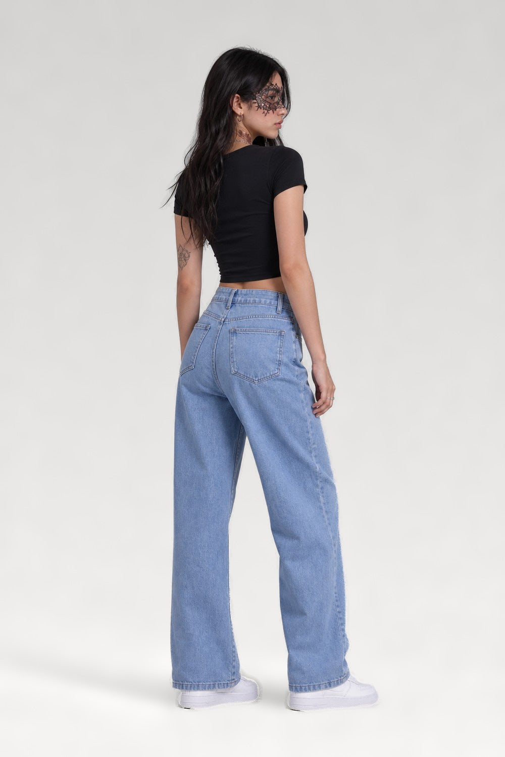 Jean taille haute déchiré