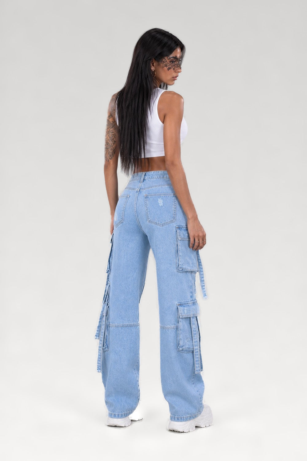 Jean workwear multi-poches