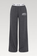Pantalon large imprimé lettres