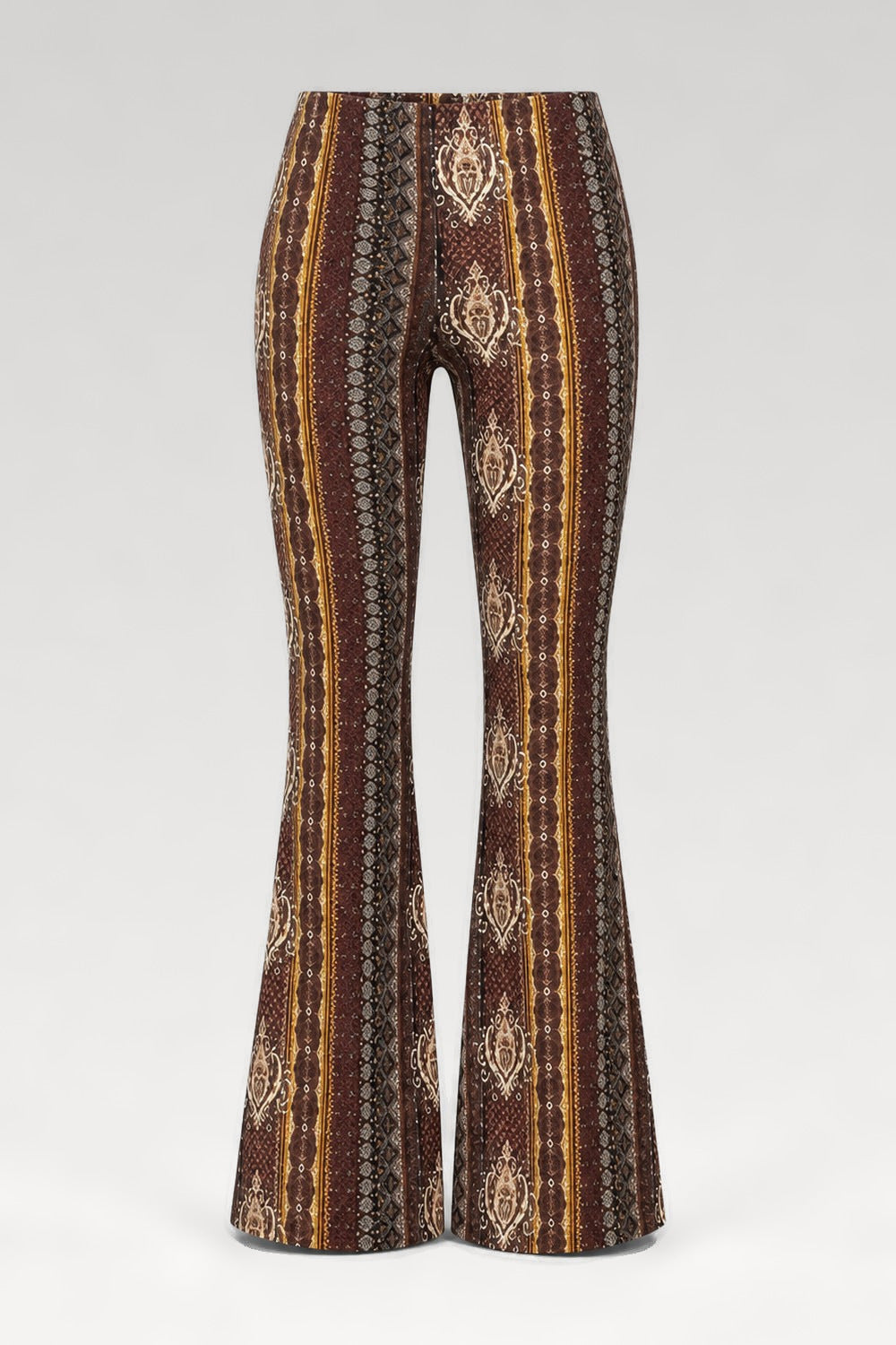 Pantalon imprimé légèrement évasé
