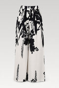 Pantalon large imprimé tropical