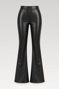 Pantalon évasé en simili cuir