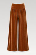 Pantalon large en velours