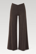 Pantalon évasé à taille croisée