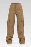 Pantalon cargo taille haute