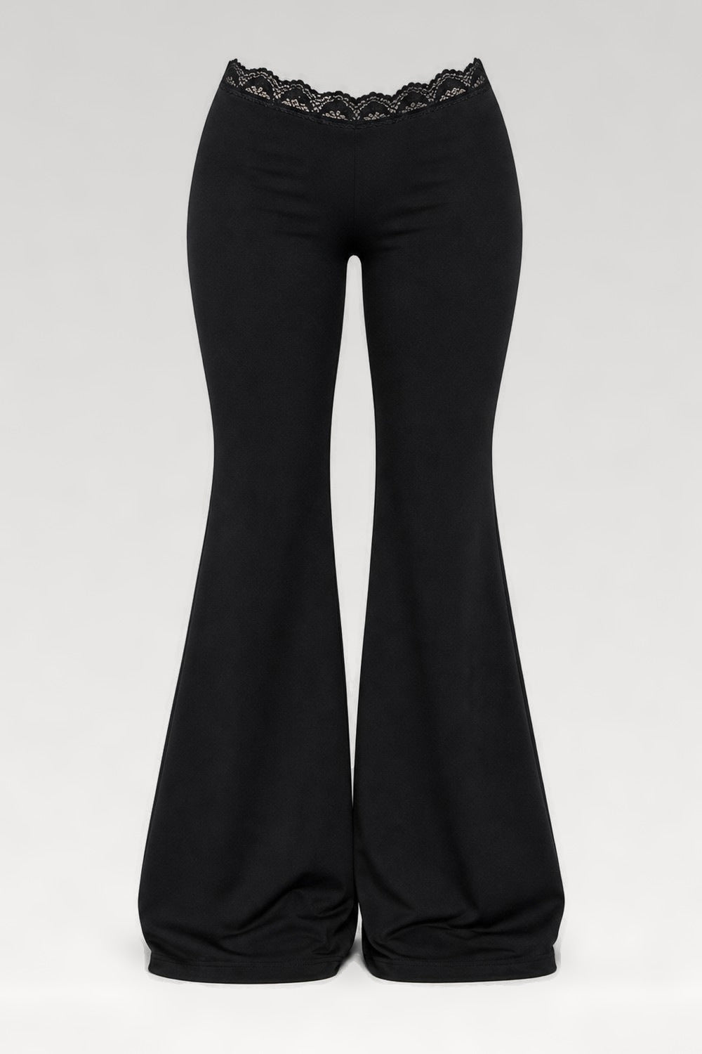 Pantalon évasé en dentelle