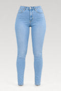Jean slim taille haute push-up