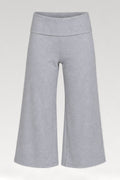 Pantalon évasé mi-mollet taille haute