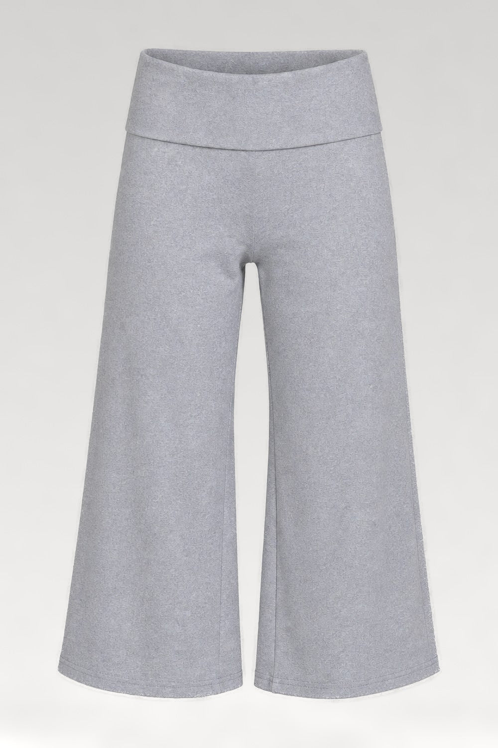 Pantalon évasé mi-mollet taille haute