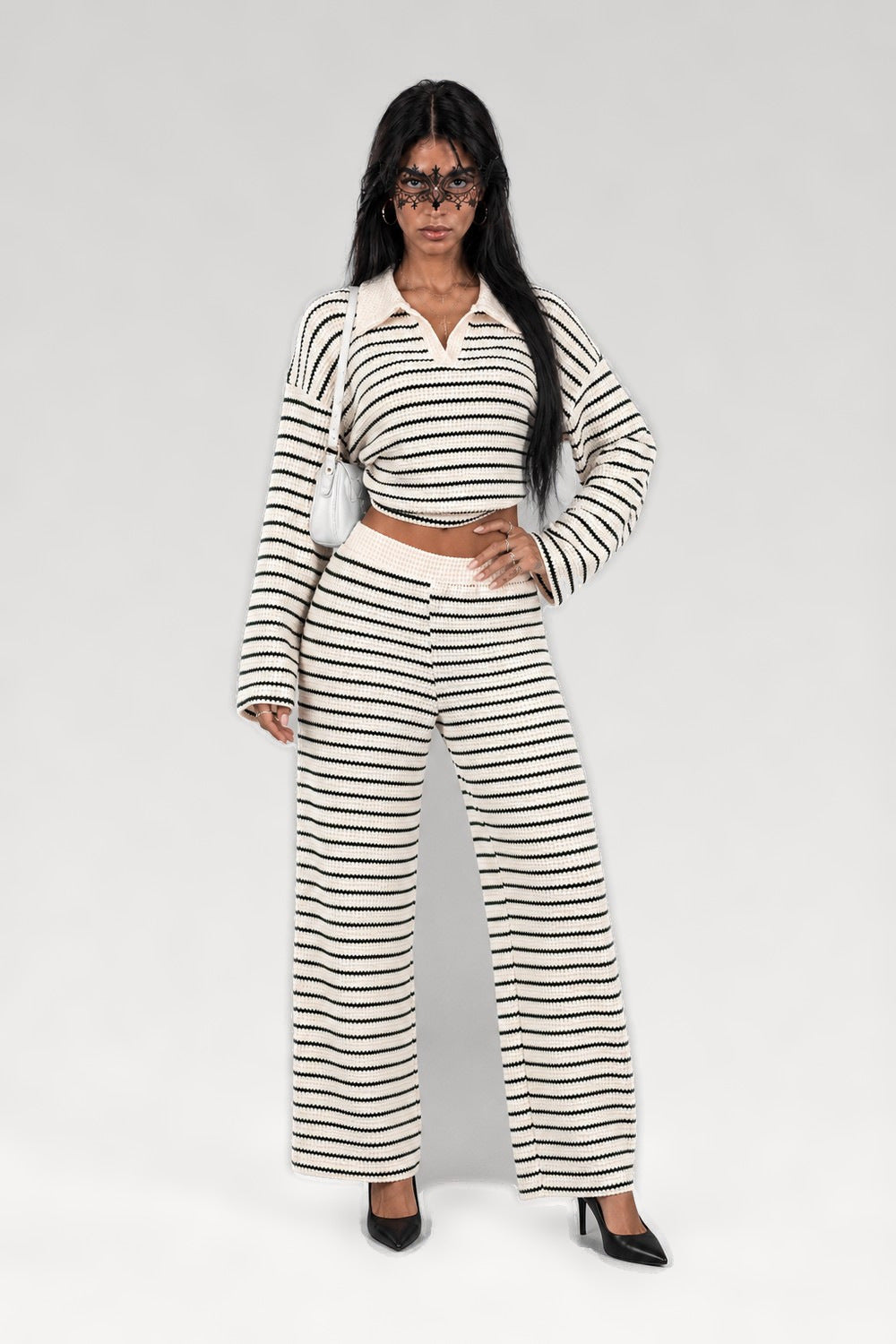 Ensemble rayé t-shirt et pantalon
