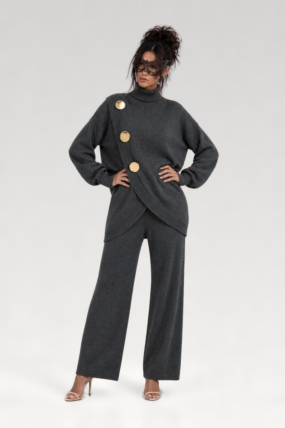 Ensemble en tricot pull et pantalon large