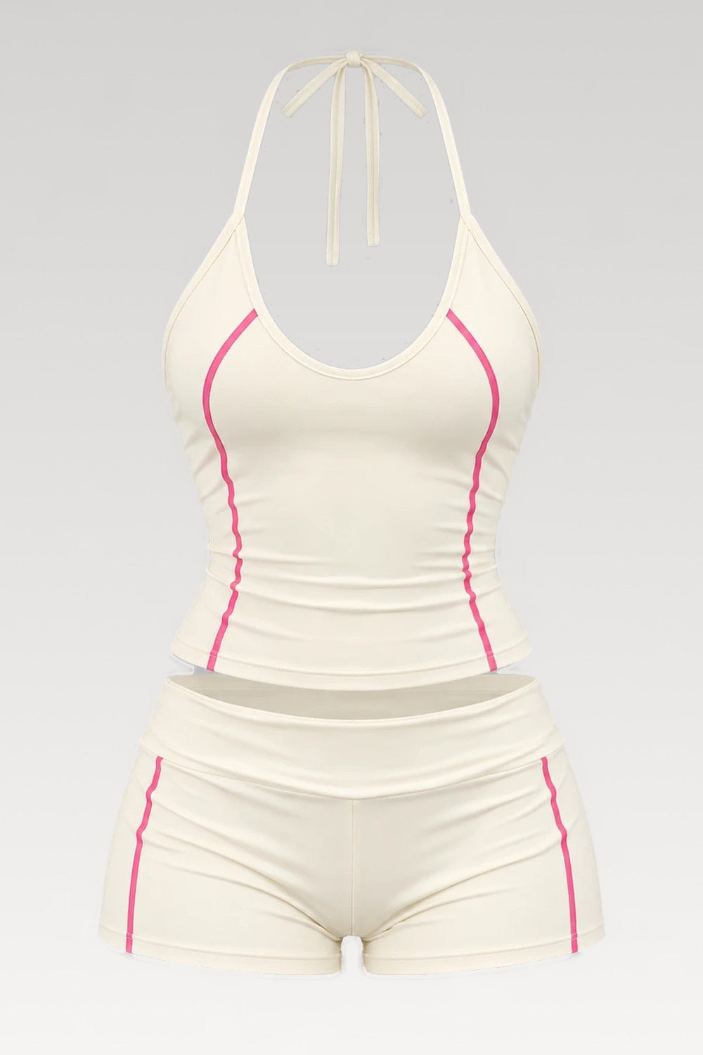Ensemble top bandage et short fleuri