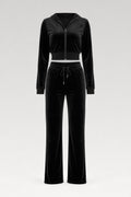Ensemble velours capuche zippée et pantalon