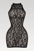 Robe résille ajourée