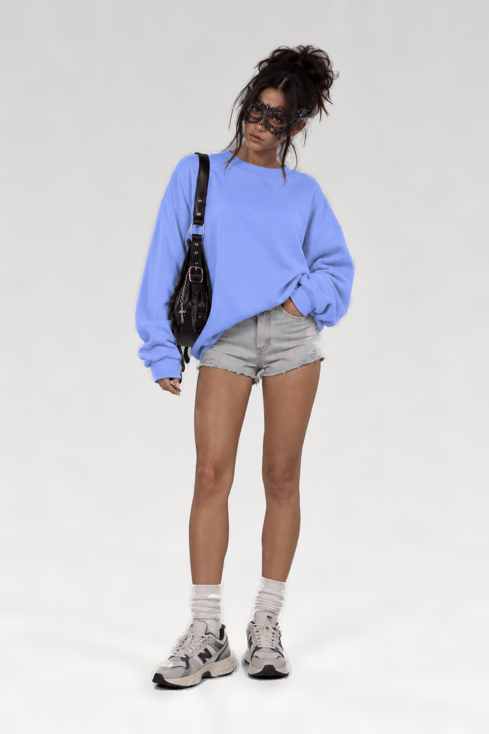 Sweat ample col rond
