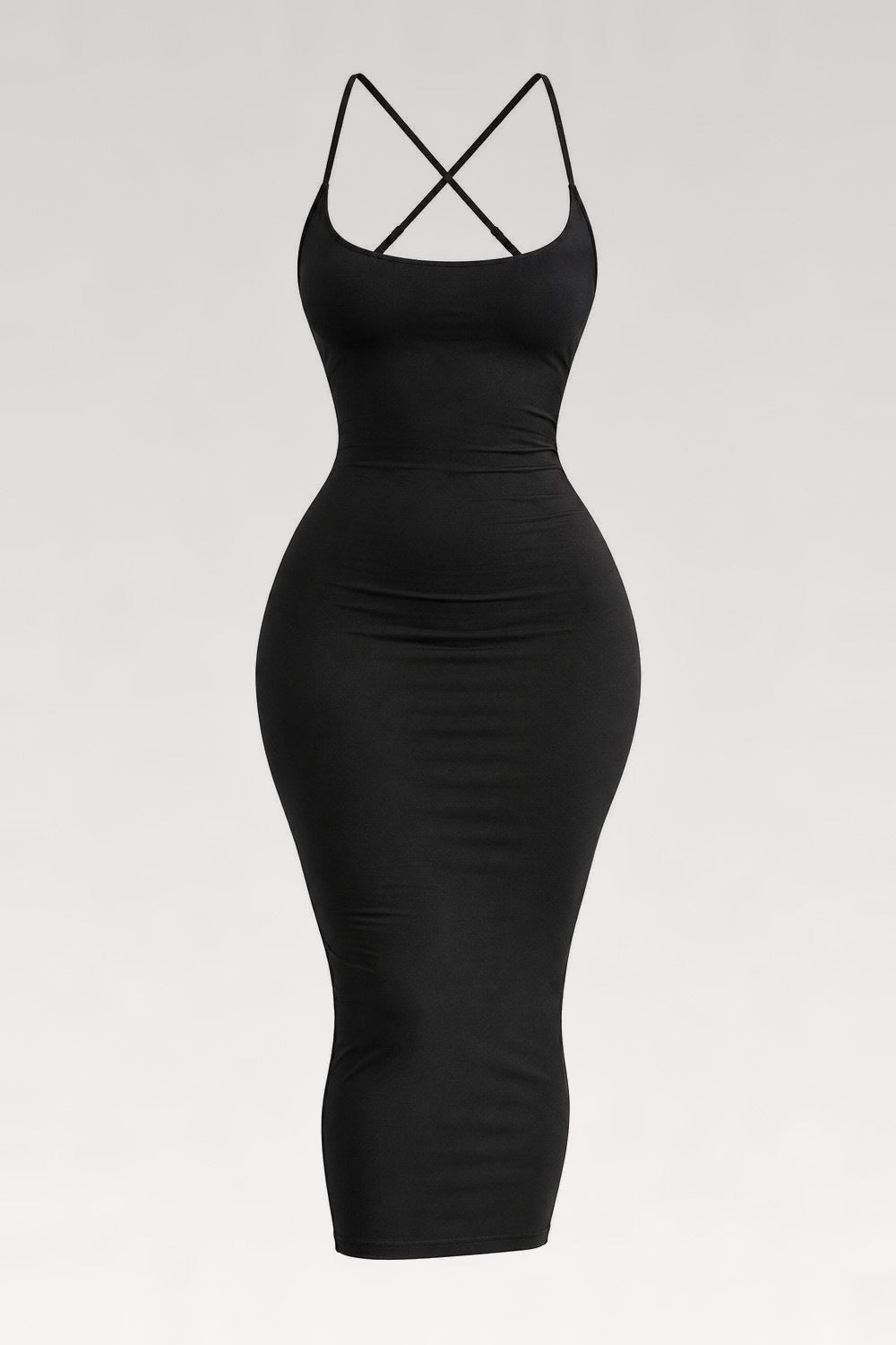 Robe longue dos nu à bretelles