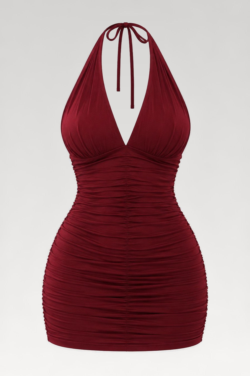 Mini robe col licou texturée