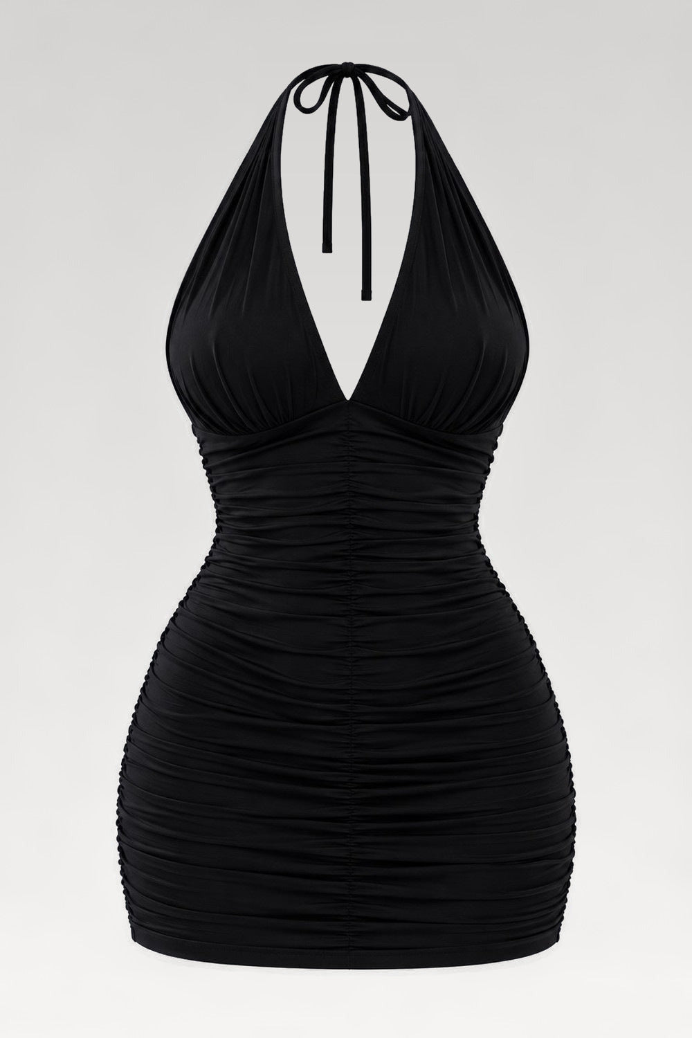 Mini robe col licou texturée