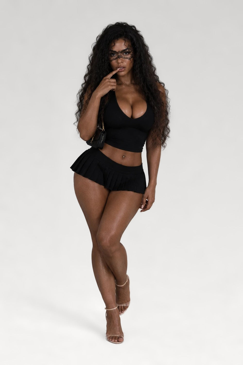 Brassière sport col halter