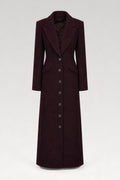 Manteau long à épaulettes et ceinture