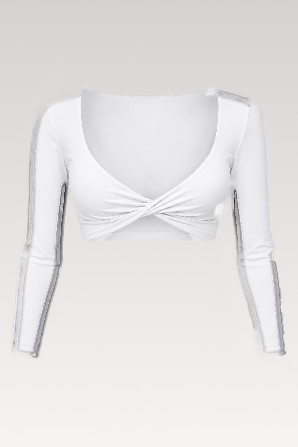 Top de sport torsadé manches longues