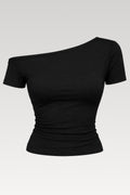 T-shirt épaules tombantes ajusté