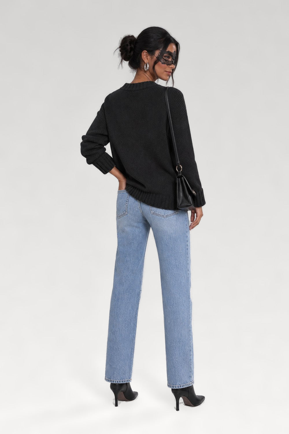 Pull col V en tricot