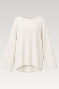 Pull dos nu en tricot de coton