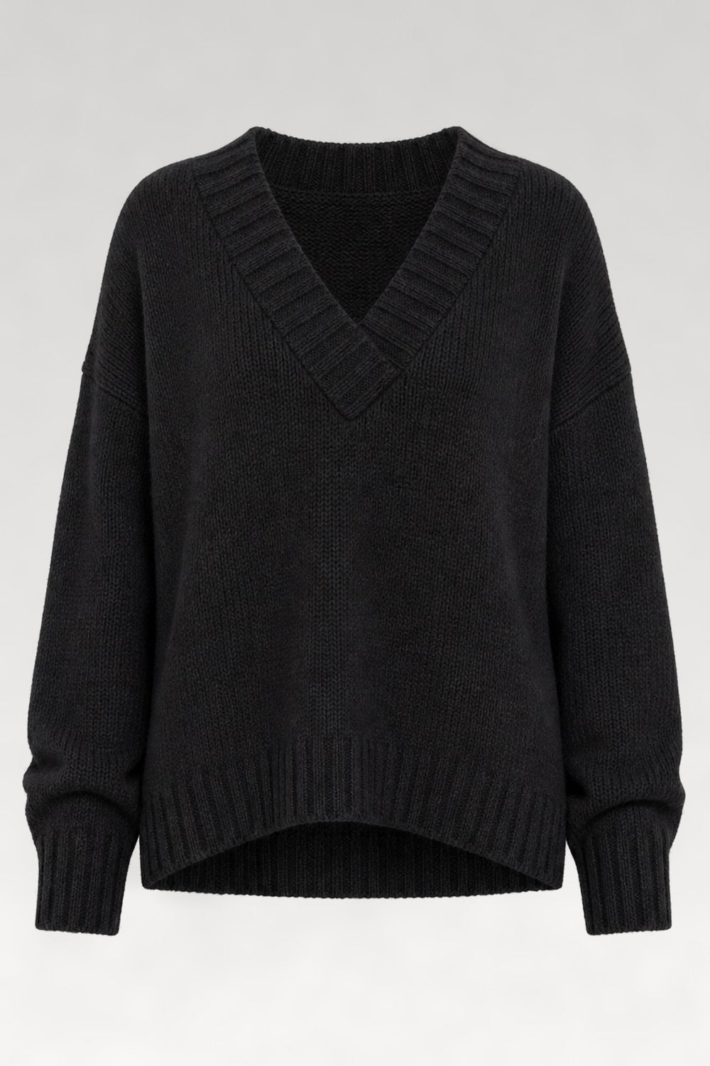 Pull col V en tricot