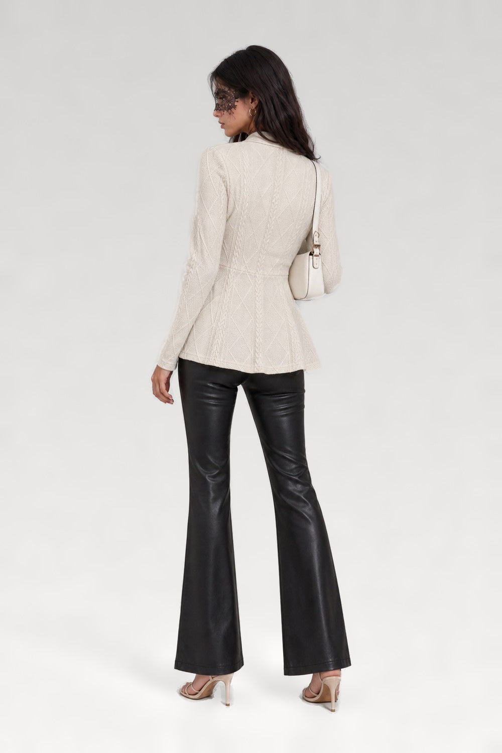 Blazer jacquard cintré