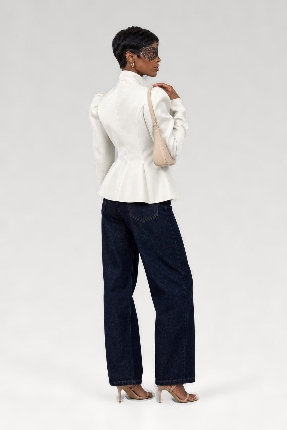 Veste cintrée col montant coupe A