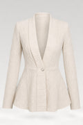 Blazer jacquard cintré