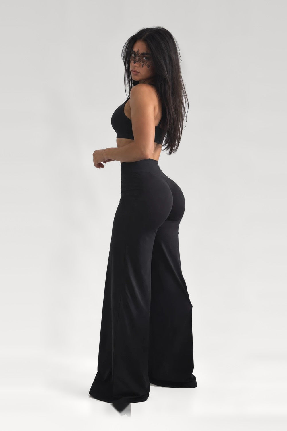 Pantalon de yoga jambes larges
